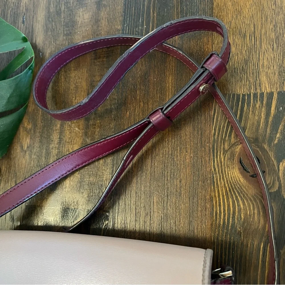 Michael Kors Bradshaw Boxy Flap Messenger Crossbody In Berry $368